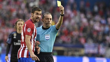 Gabi, en la semifinal de Champions en el Calderón.