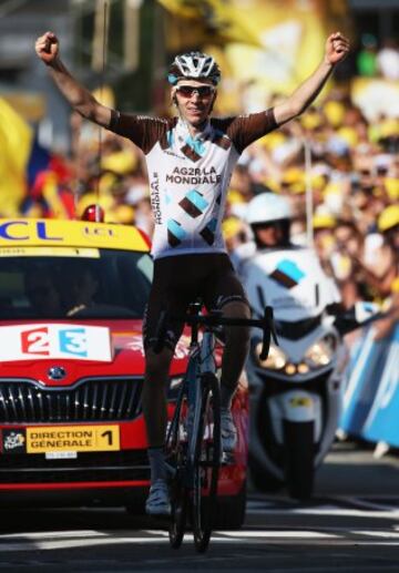 Romain Bardet , vencedor de la etapa entre Gap y Saint-Jean-de-Maurienne.