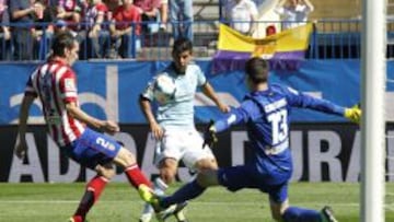 Nolito, jugador del Celta de Vigo, marcó el único gol del Celta contra el Atlético de Madrid.