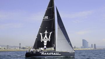 El ‘Maserati’, en aguas de Barcelona.