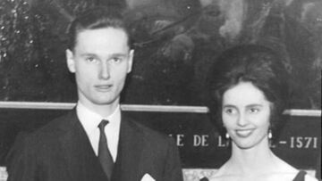 María Teresa de Borbón, con su hermano Sixto Enrique.