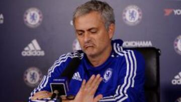 Jose Mourinho en rueda de prensa.