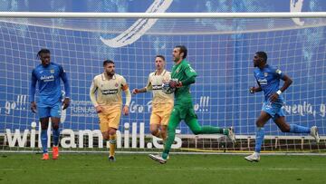 Diego López, en el Fuenlabrada-Espanyol.