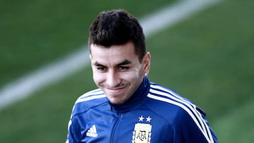 Ángel Correa, con Argentina. Grondona avala su llamada para el Mundial.