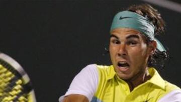 VICTORIA APURADA. El español se impuso por un apretado 7-6 y 7-6 a Stanislas Wawrinka.