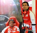 De la Rosa, en el test de Bahrain con el Ferrari