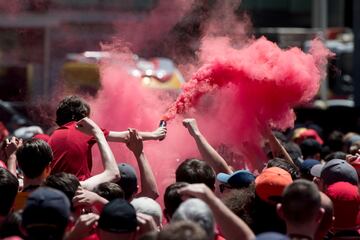 Ambiente de Champions en las calles de Madrid