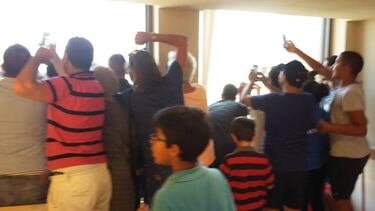 Un lavabo con vistas... al Barça