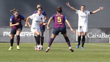 El Valencia y el Barcelona empataron sin goles.