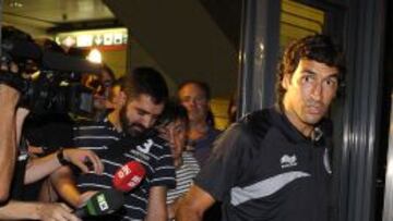 Raúl llega a Madrid