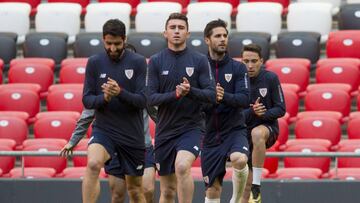 Laporte en la última sesión de San Mamés.