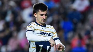 during the 5th round match between Atletico de San Luis and Pumas UNAM as part of the Liga BBVA MX, Torneo Clausura 2025 at Alfonso Lastras Stadium, on February 02, 2025 in San Luis Potosi, Mexico.