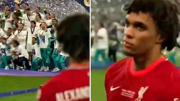 El ‘plante’ de Arnold al Madrid durante la celebración de la 14ª: es la comidilla en redes