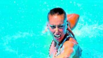 <b>PURO ESPECTÁCULO. </b>Gemma Mengual, durante una de sus actuaciones en el pasado Mundial de Roma, donde ganó un oro.