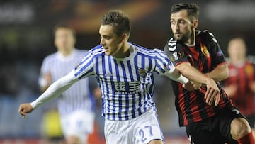 Gorosabel con la Real Sociedad.