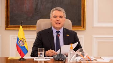Iván Duque en rueda de prensa