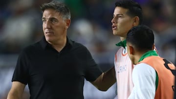 James fue suplente ante Mazatlán.