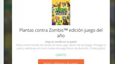 Consigue gratis Plants vs. Zombies: Game of the Year Edition
