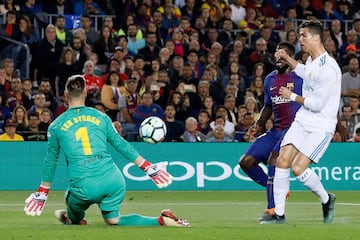 Cristiano Ronaldo y Ter Stegen.