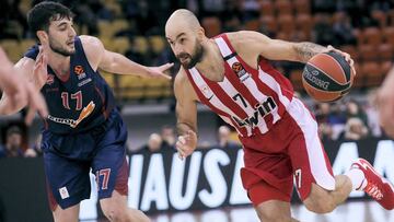 El Baskonia pierde en El Pireo en medio de un ambiente desolador