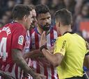 El Atleti está enfadado con el árbitro... y con Diego Costa