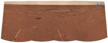 El planeta rojo desde el rover chino.