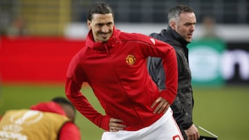 El delantero sueco del Manchester United, Zlatan Ibrahimovic.