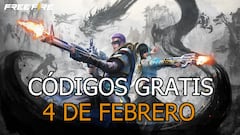 Free Fire | Códigos de hoy miércoles 4 de febrero de 2026: recompensas gratis