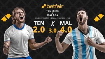 CD Tenerife vs. Málaga CF: horario, dónde ver, pronósticos y clasificación