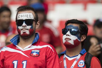 Así vivieron los hinchas de la Roja la previa del duelo