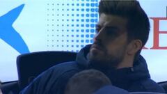 Piqué escenifica la tensión del equipo tras el gol de Messi