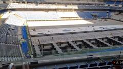 El estadio, durante el proceso de remodelación.