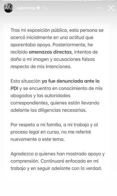 Valentina Concha hace grave denuncia ante la PDI: “Difusión de contenido personal”