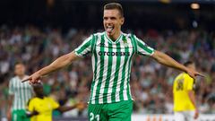 El centrocampista argentino cedido en el Betis, Giovani Lo Celso, durante un partido.