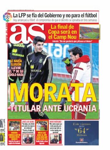 Las portadas de AS de marzo
