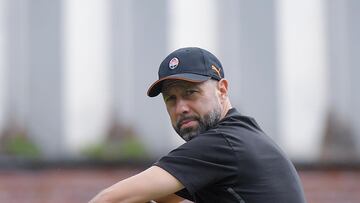 Igor Jovicevic, en un entrenamiento del Shakhtar.