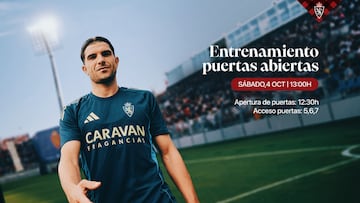 El Zaragoza abre las puertas del entrenamiento este sábado