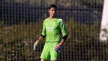 26/07/23 PRETEMPORADA PARTIDO AMISTOSO CASTILLA MIRANDES CELEBRADO EN LA CIUDAD DEPORTIVA DE VALDEBEBAS LUCAS CAÑIZARES