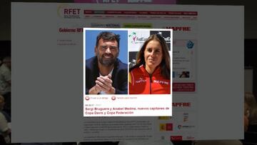 Bruguera y Anabel Medina, nuevos capitanes del tenis español