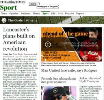 Portadas de la prensa extranjera