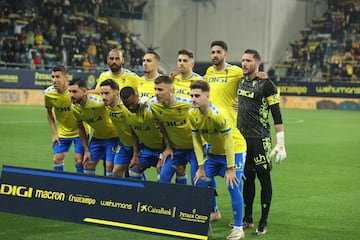 Alineación del Cádiz contra el Betis.