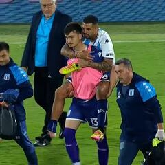 Cardona vuelve a la titular de Racing y sale lesionado