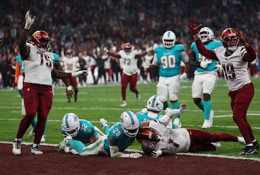 Deebo Samuel Sr. marcó el primer touchdown en Madrid.