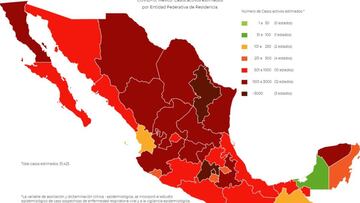 Mapa, muertes y casos de coronavirus en México por estados hoy 29 de octubre