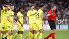 08/04/23 PARTIDO PRIMERA DIVISION 
REAL MADRID - VILLARREAL 
PROTESTAS ALBEROLA ROJAS ARBITRO DECISION VAR NO PENALTI MANO 