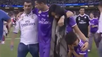 Cristiano Junior, llorando tras la final.