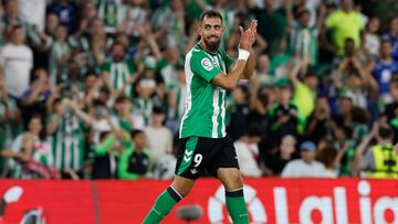 Borja Iglesias, en un partido de Liga.