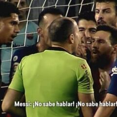 Messi a Mateu tras la roja a Dembélé: "Si no sabe hablar..."