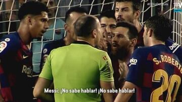 Messi a Mateu tras la roja a Dembélé: "Si no sabe hablar..."