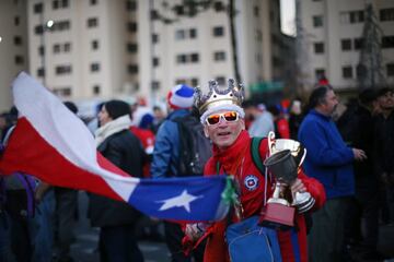 Los festejos en Chile por el paso de su Selección a la final